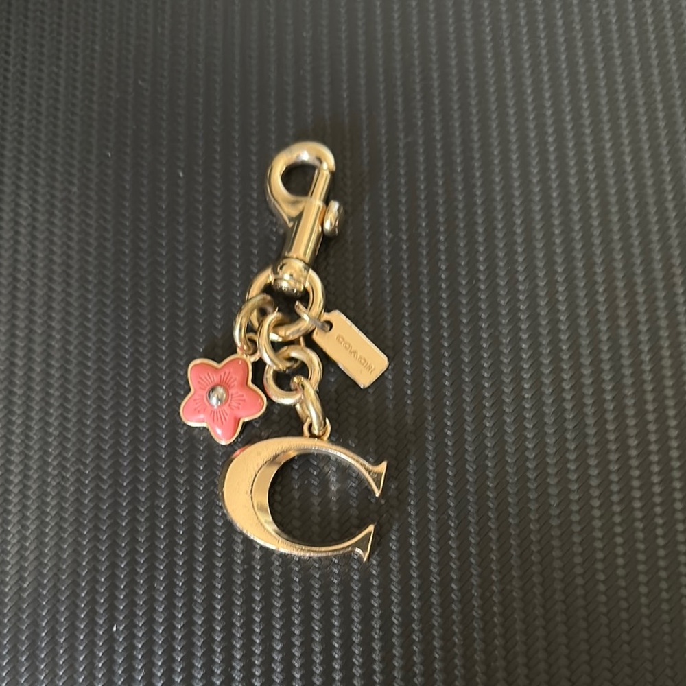Coach Gold and Pink Jewelry Charm Accessory